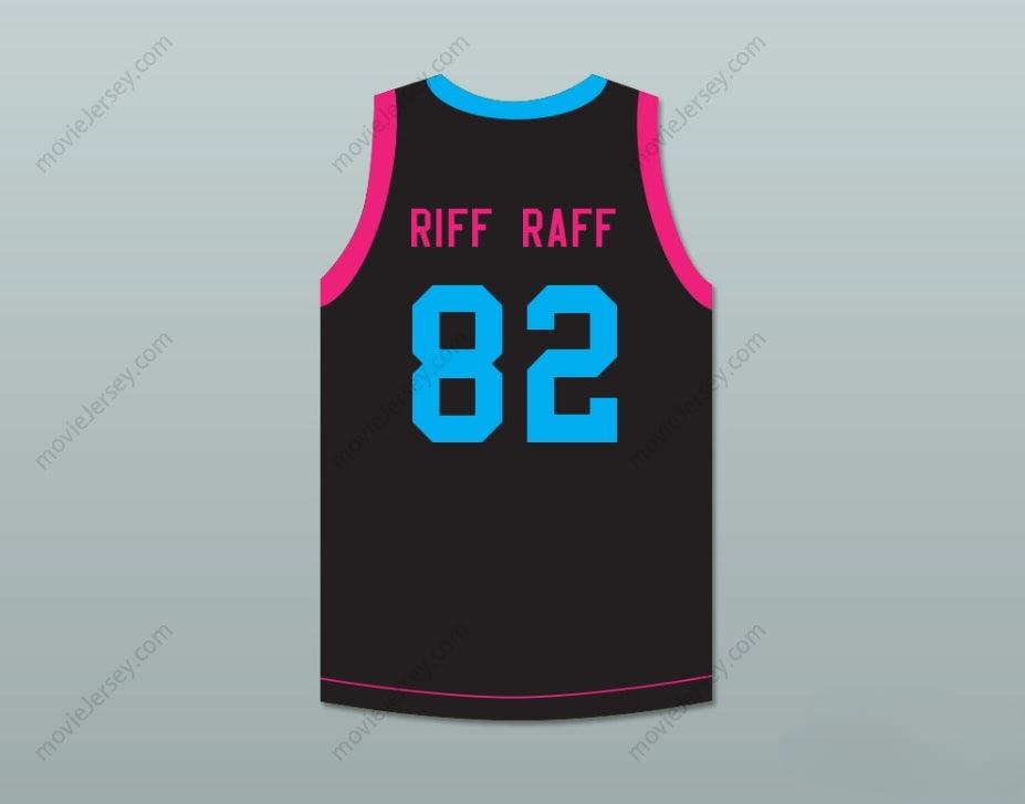 CUSTOM ANY Name Number NEON ICON RIFF RAFF 82 ROCK N' JOCK BASKETBALL JERSEY Top Stitched S-6XL