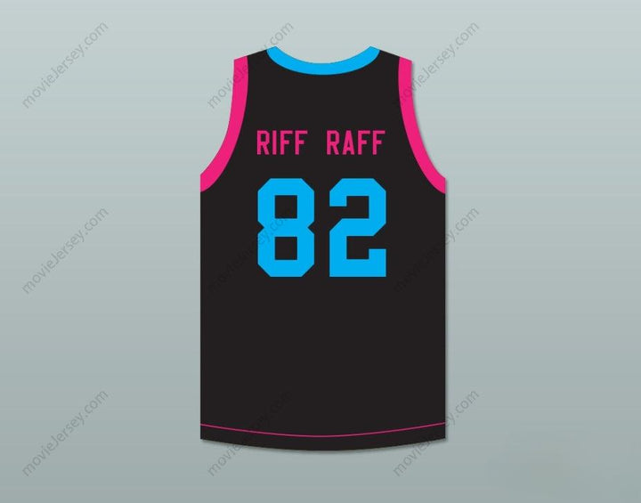 CUSTOM ANY Name Number NEON ICON RIFF RAFF 82 ROCK N' JOCK BASKETBALL JERSEY Top Stitched S-6XL