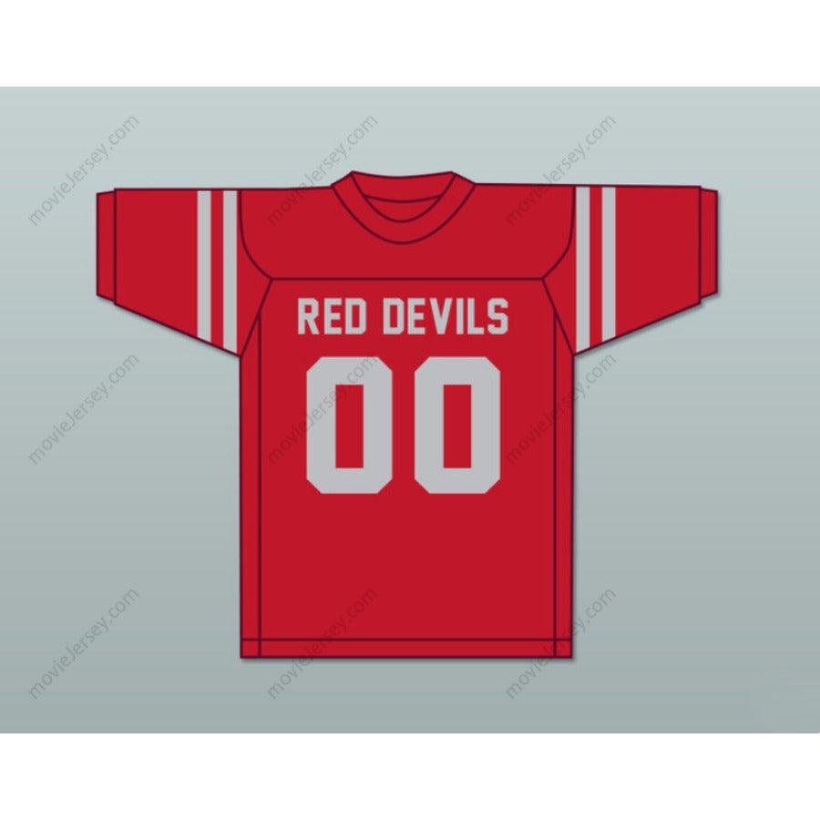 CUSTOM ANY Name Number JACK LAMBERT 00 CRESTWOOD HIGH SCHOOL RED DEVILS RED FOOTBALL JERSEY Top Stitched S-6XL