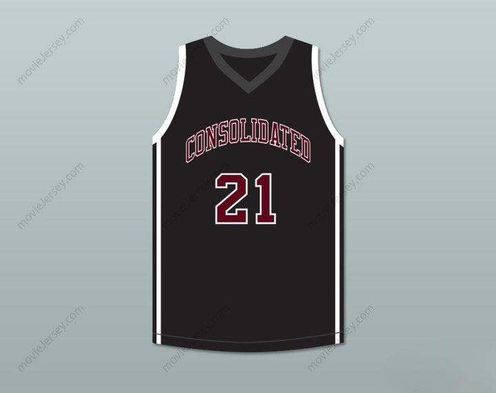 CUSTOM ANY Name Number ALEX CARUSO 21 A&M CONSOLIDATED HIGH SCHOOL TIGERS BLACK BASKETBALL JERSEY Top Stitched S-6XL