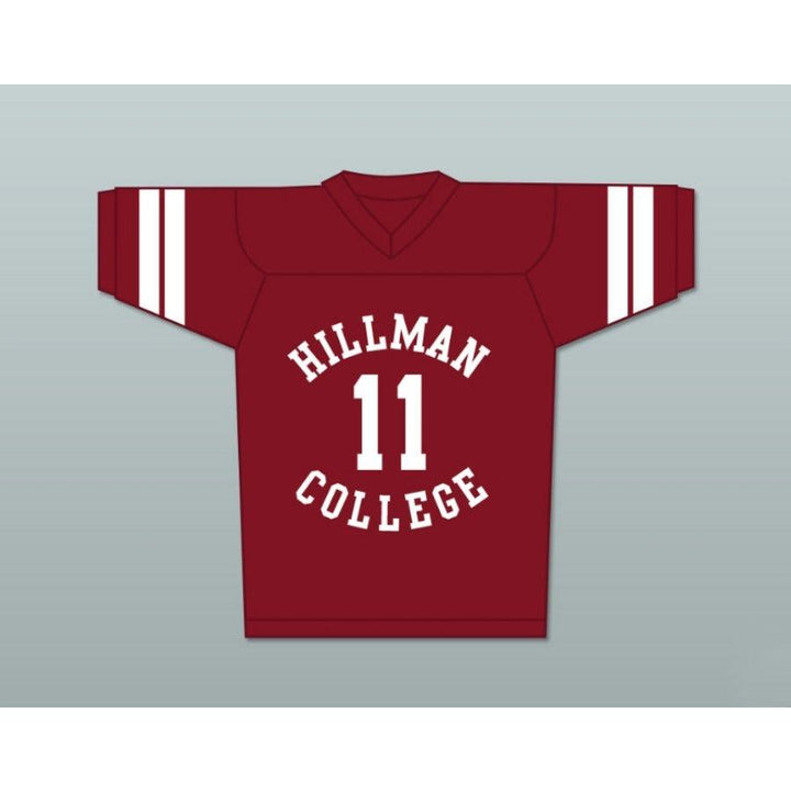 CUSTOM ANY Name Number WALTER OAKES 11 HILLMAN COLLEGE FOOTBALL JERSEY WITH EAGLE PATCH A DIFFERENT WORLD Top Stitched S-6XL