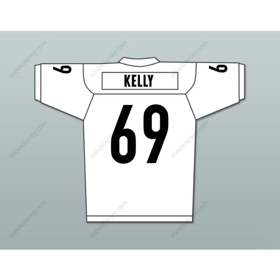 CUSTOM ANY Name Number PATRICK 'MADMAN' KELLY 69 MIAMI SHARKS WHITE TRIM FOOTBALL JERSEY ANY GIVEN SUNDAY Top Stitched S-6XL