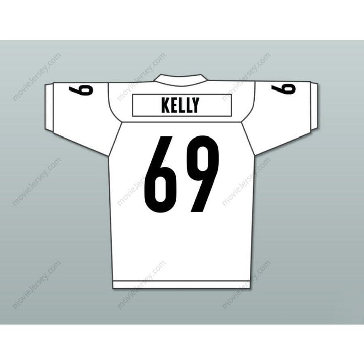 CUSTOM ANY Name Number PATRICK 'MADMAN' KELLY 69 MIAMI SHARKS WHITE TRIM FOOTBALL JERSEY ANY GIVEN SUNDAY Top Stitched S-6XL