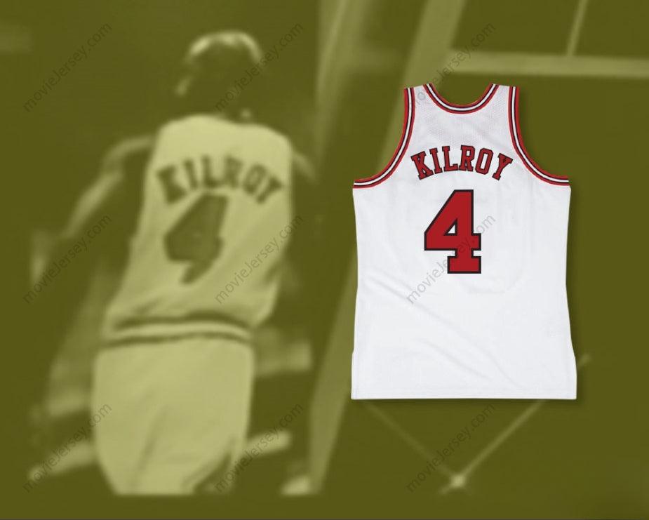 CUSTOM ANY Name Number JOHNNY KILROY 4 PRO CAREER WHITE BASKETBALL JERSEY Top Stitched S-6XL