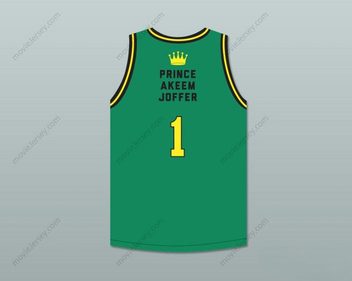 CUSTOM ANY Name Number PRINCE AKEEM JOFFER 1 FICTIONAL AFRICAN COUNTRY GREEN BASKETBALL JERSEY Top Stitched S-6XL