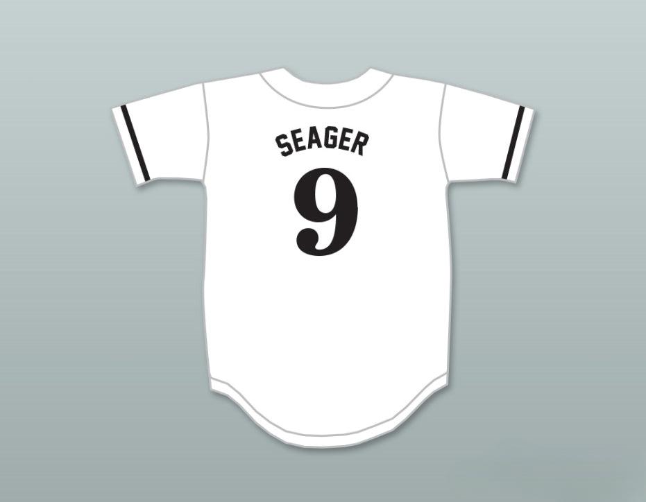 Custom Any Name Number COREY SEAGER 9 NORTHWEST CABARRUS HIGH SCHOOL TROJANS WHITE BASEBALL JERSEY 2 Top Stitched S-6XL