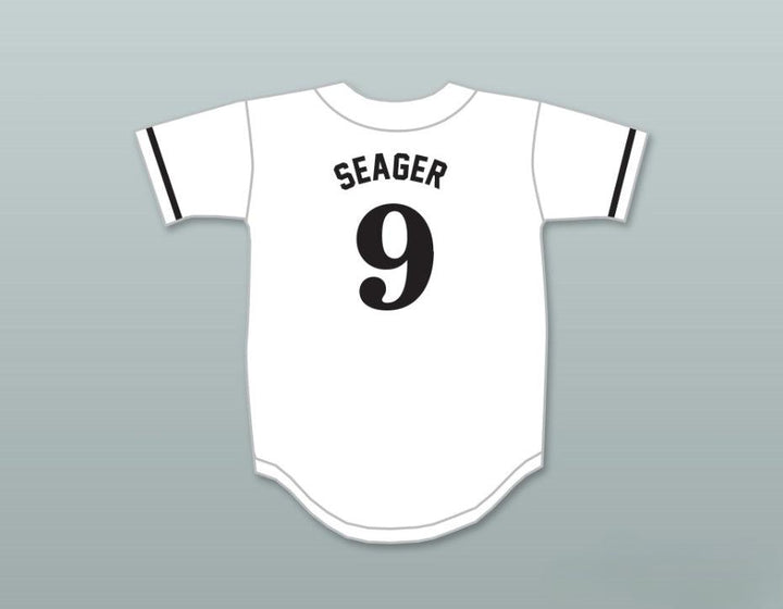 Custom Any Name Number COREY SEAGER 9 NORTHWEST CABARRUS HIGH SCHOOL TROJANS WHITE BASEBALL JERSEY 2 Top Stitched S-6XL