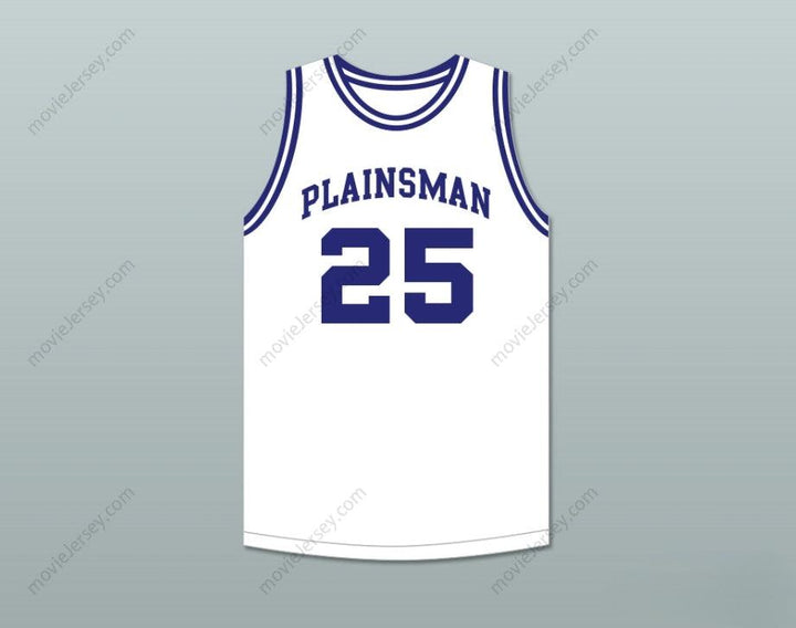 CUSTOM ANY Name Number MARK PRICE 25 ENID HIGH SCHOOL PLAINSMAN WHITE BASKETBALL JERSEY 2 Top Stitched S-6XL