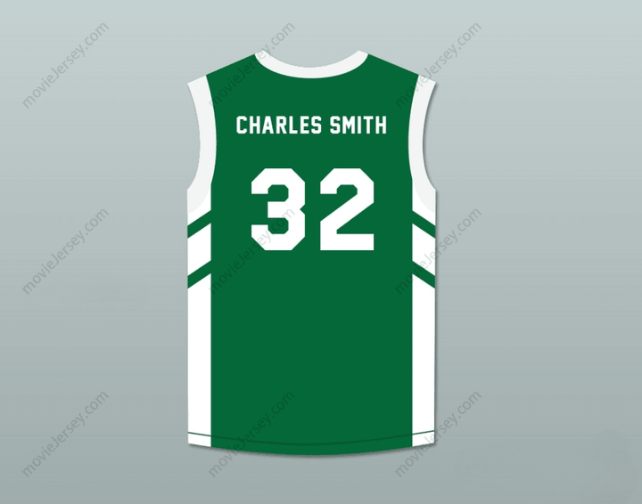 CUSTOM ANY Name Number CHARLES SMITH 32 GREEN BASKETBALL JERSEY DENNIS RODMAN'S BIG BANG IN PYONGYANG Top Stitched S-6XL