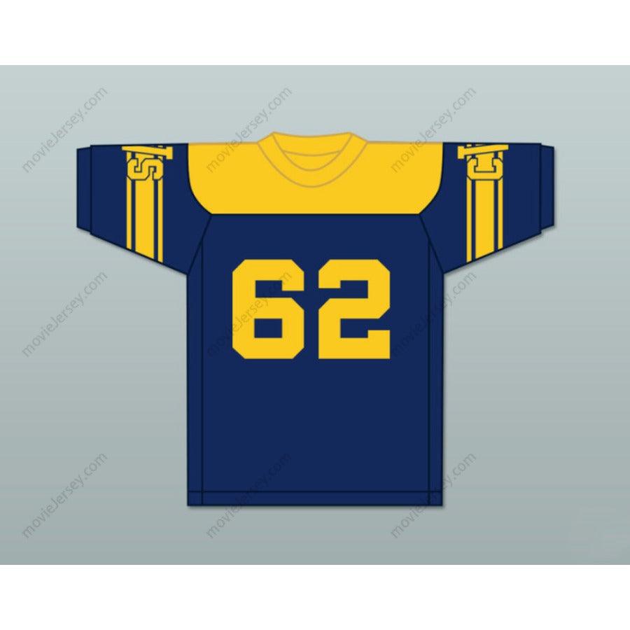CUSTOM ANY Name Number DICK BUTKUS 62 CHICAGO VOCATIONAL HIGH SCHOOL NAVY BLUE FOOTBALL JERSEY Top Stitched S-6XL