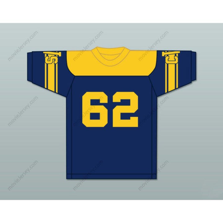 CUSTOM ANY Name Number DICK BUTKUS 62 CHICAGO VOCATIONAL HIGH SCHOOL NAVY BLUE FOOTBALL JERSEY Top Stitched S-6XL
