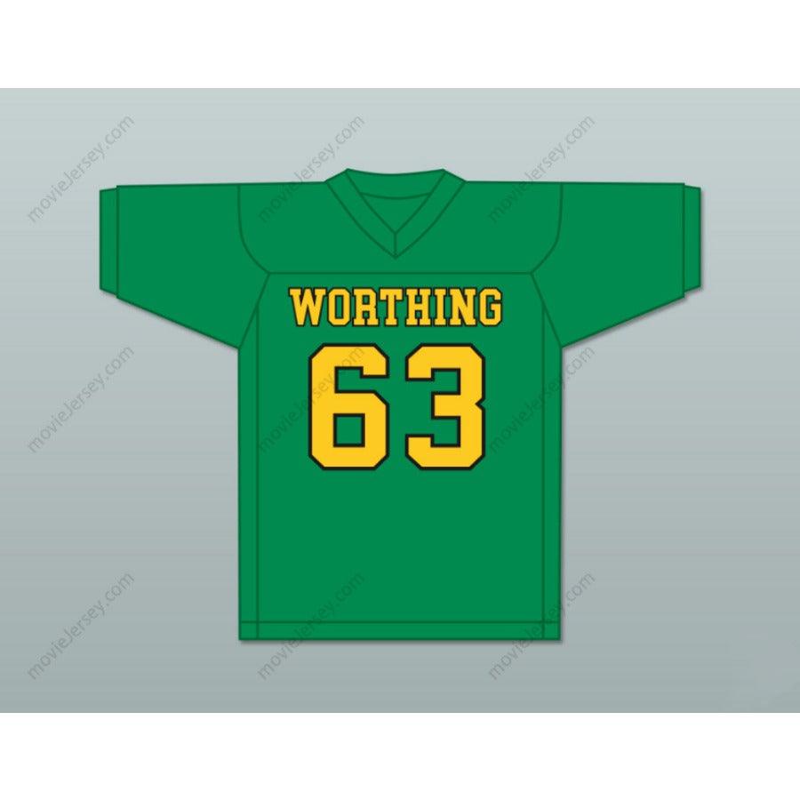 CUSTOM ANY Name Number MIKE SINGLETARY 63 WORTHING HIGH SCHOOL COLTS KELLY FOOTBALL JERSEY Top Stitched S-6XL