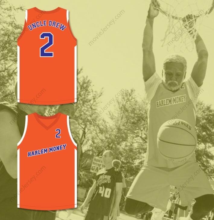 CUSTOM ANY Name Number UNCLE DREW 2 HARLEM MONEY BASKETBALL JERSEY UNCLE DREW Top Stitched S-6XL