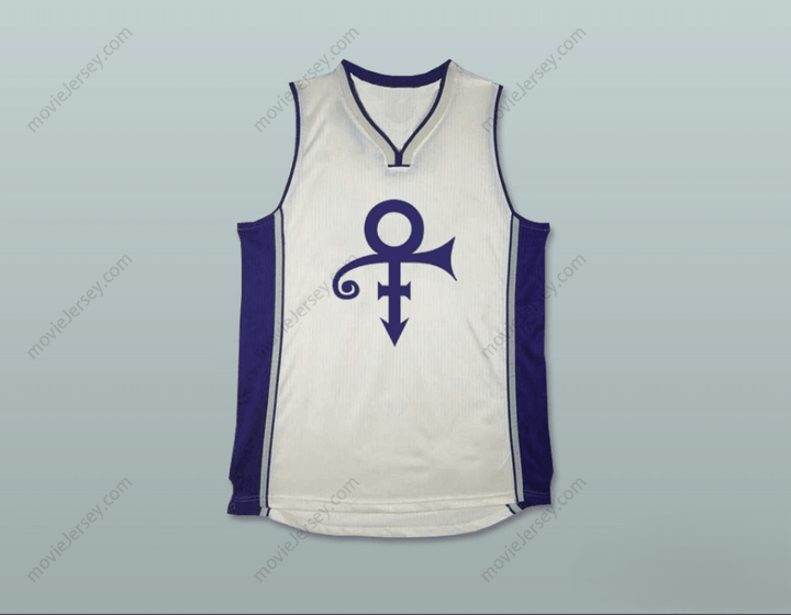 CUSTOM ANY Name Number PRINCE TRIBUTE WHITE BASKETBALL JERSEY Top Stitched S-6XL