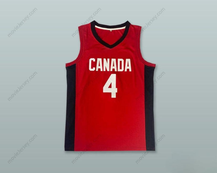 CUSTOM ANY Name Number JAMAL MURRAY 4 TEAM CANADA RED BASKETBALL JERSEY Top Stitched S-6XL
