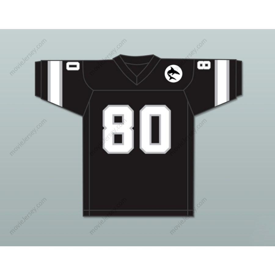 CUSTOM ANY Name Number 1974 WFL DENNIS HUGHES 80 JACKSONVILLE SHARKS ROAD Football Jersey Top Stitched S-6XL
