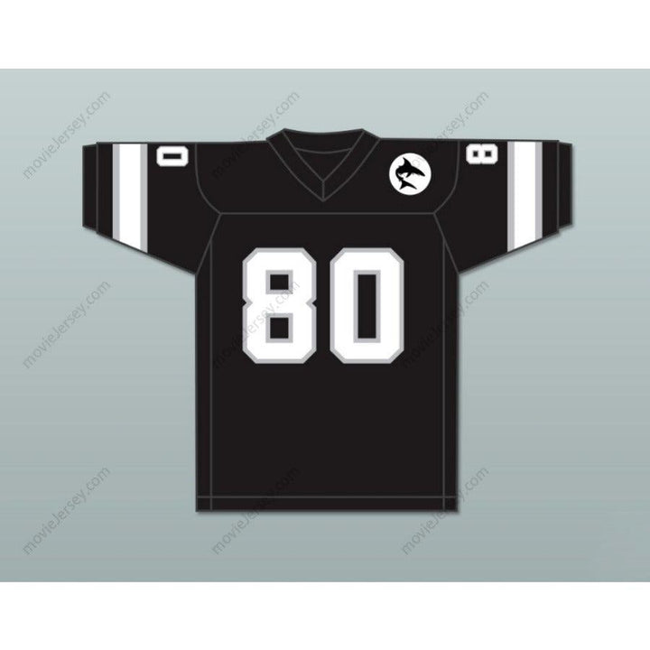 CUSTOM ANY Name Number 1974 WFL DENNIS HUGHES 80 JACKSONVILLE SHARKS ROAD Football Jersey Top Stitched S-6XL
