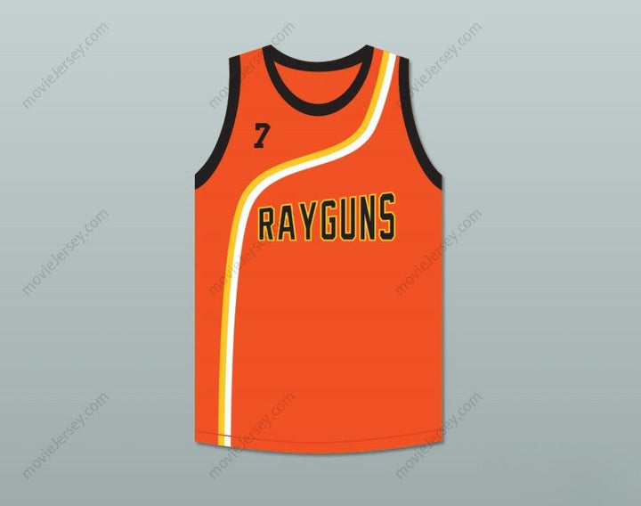 CUSTOM ANY Name Number JERMAINE O’NEAL 7 ROSWELL RAYGUNS ORANGE BASKETBALL JERSEY Top Stitched S-6XL