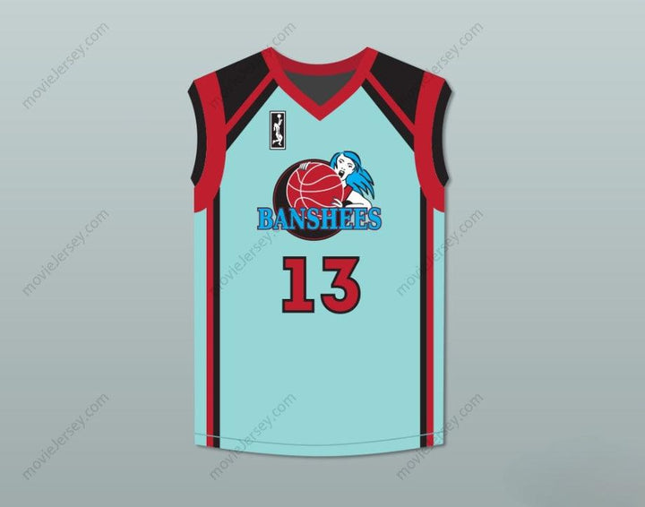 CUSTOM ANY Name Number TAMMI REISS VICKI SANCHEZ 13 CHARLOTTE BANSHEES HOME BASKETBALL JERSEY WITH WUBA PATCH JUWANNA MANN Top Stitched S-6XL