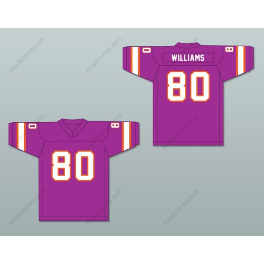 CUSTOM ANY Name Number 1974-75 WFL DAVE WILLIAMS 80 SOUTHERN CALIFORNIA SUN HOME FOOTBALL JERSEY Top Stitched S-6XL