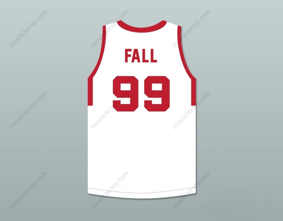 CUSTOM ANY Name Number TACKO FALL 99 MAINE WHITE BASKETBALL JERSEY 2 Top Stitched S-6XL