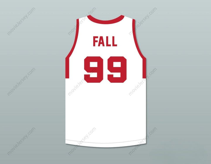 CUSTOM ANY Name Number TACKO FALL 99 MAINE WHITE BASKETBALL JERSEY 2 Top Stitched S-6XL