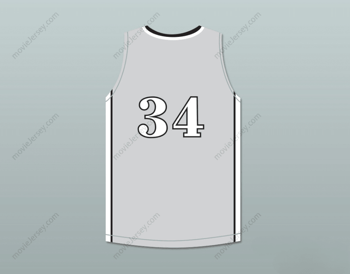 CUSTOM ANY Name Number COLIN KAEPERNICK 34 JOHN H. PITMAN HIGH SCHOOL PRIDE GRAY BASKETBALL JERSEY 1 Top Stitched S-6XL