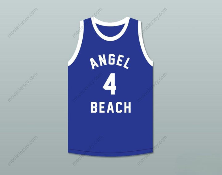 CUSTOM ANY Name Number PEE WEE MORRIS 4 ANGEL BEACH  BASKETBALL JERSEY PORKY'S REVENGE Top Stitched S-6XL