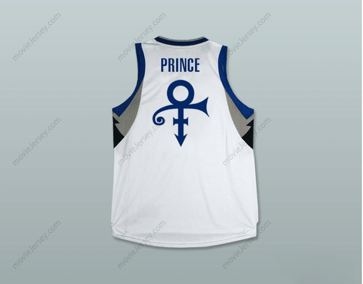 CUSTOM ANY Name Number PRINCE WHITE BASKETBALL JERSEY Top Stitched S-6XL