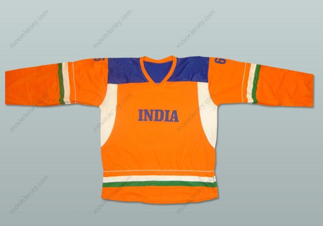 Custom Any Name Number India National Team Orange Hockey Jersey Any Player or Number Stitched Top Stitched S-6XL