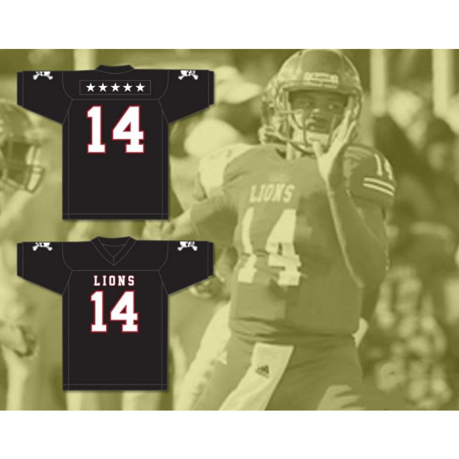 CUSTOM ANY Name Number DE'ANDRE JOHNSON 14 EMCC LIONS Football Jersey Top Stitched S-6XL