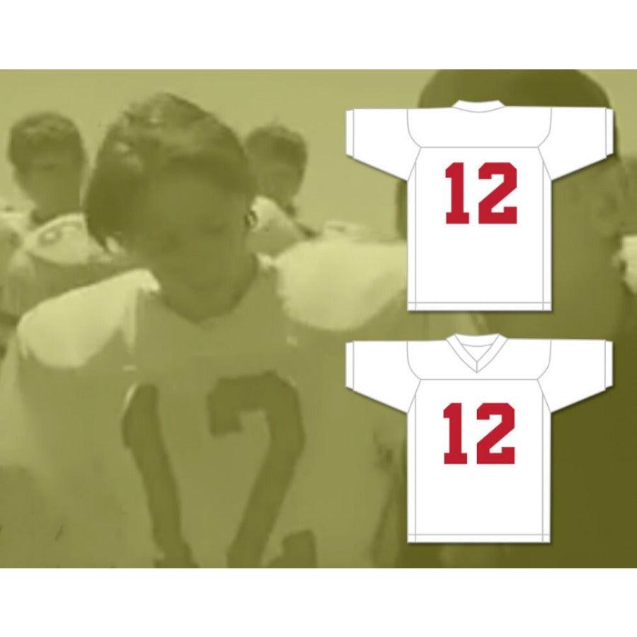 CUSTOM ANY Name WHITE PRACTICE GREG CIMA 12 MUSTANGS HIGH SCHOOL Football Jersey Top Stitched S-6XL
