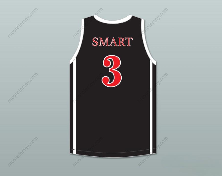CUSTOM ANY Name Number MARCUS SMART 3 EDWARD S. MARCUS HIGH SCHOOL MARAUDERS BLACK BASKETBALL JERSEY 2 Top Stitched S-6XL