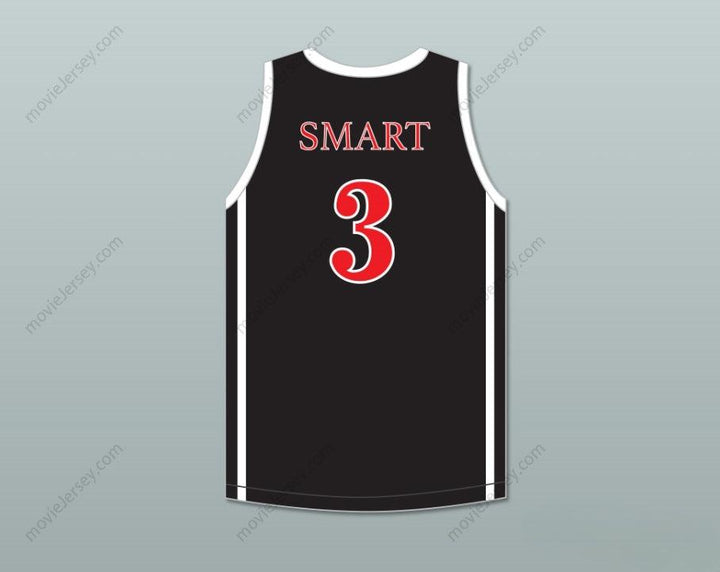 CUSTOM ANY Name Number MARCUS SMART 3 EDWARD S. MARCUS HIGH SCHOOL MARAUDERS BLACK BASKETBALL JERSEY 2 Top Stitched S-6XL