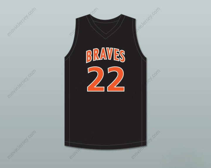 CUSTOM ANY Name Number OTTO PORTER JR. 22 SCOTT COUNTY CENTRAL HIGH SCHOOL BRAVES BLACK BASKETBALL JERSEY 1 Top Stitched S-6XL