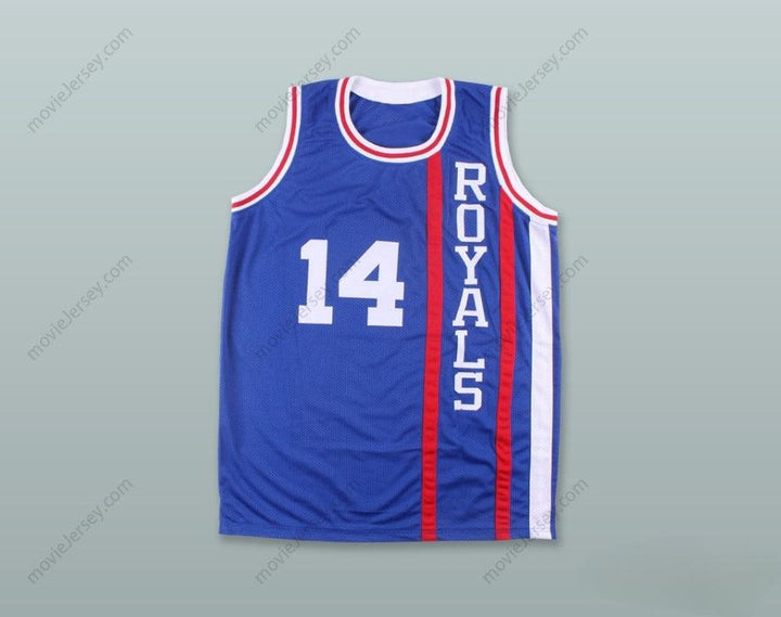 CUSTOM ANY Name Number OSCAR ROBERTSON 14  ROYALS BLUE BASKETBALL JERSEY Top Stitched S-6XL