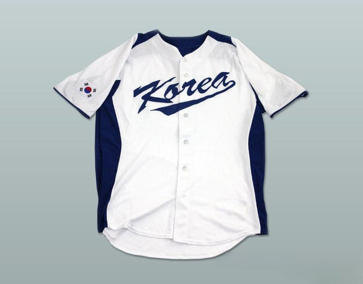Custom Any Name Number SHIN SOO CHOO 5 SOUTH KOREA BASEBALL JERSEY Top Stitched S-6XL