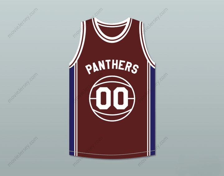 CUSTOM ANY Name Number KYLE LEE WATSON 00 PANTHERS HIGH SCHOOL BASKETBALL JERSEY ABOVE THE RIM BLUE SIDE STRIPE Top Stitched S-6XL