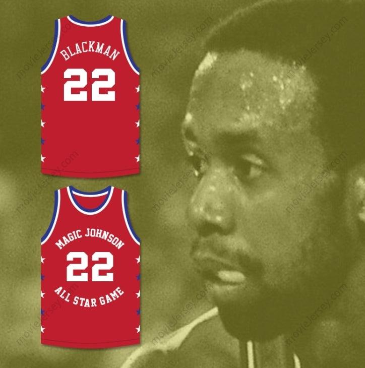 CUSTOM ANY Name Number ROLANDO BLACKMAN 22 MAGIC JOHNSON ALL STAR GAME RED BASKETBALL JERSEY 1990 MIDSUMMER NIGHT'S MAGIC CHARITY EVENT Top Stitched S-6XL