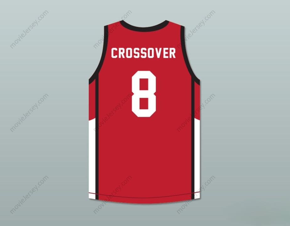 CUSTOM ANY Name Number CROSSOVER 8 ANKLE BREAKERS RED BASKETBALL JERSEY Top Stitched S-6XL