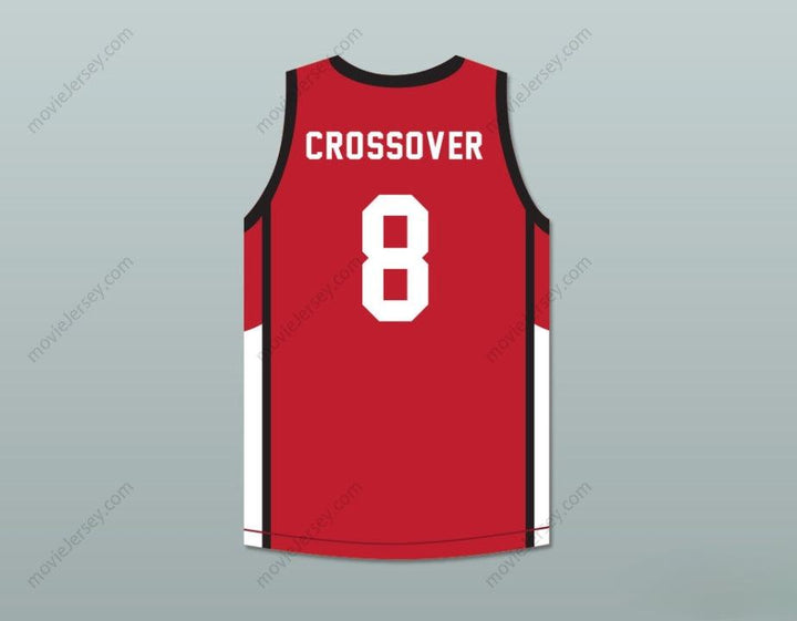CUSTOM ANY Name Number CROSSOVER 8 ANKLE BREAKERS RED BASKETBALL JERSEY Top Stitched S-6XL