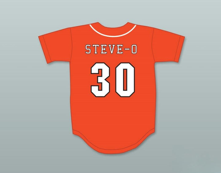Custom Any Name Number STEVE-O 30 SWALLOWS PLAY BALL ORANGE BASEBALL JERSEY Top Stitched S-6XL