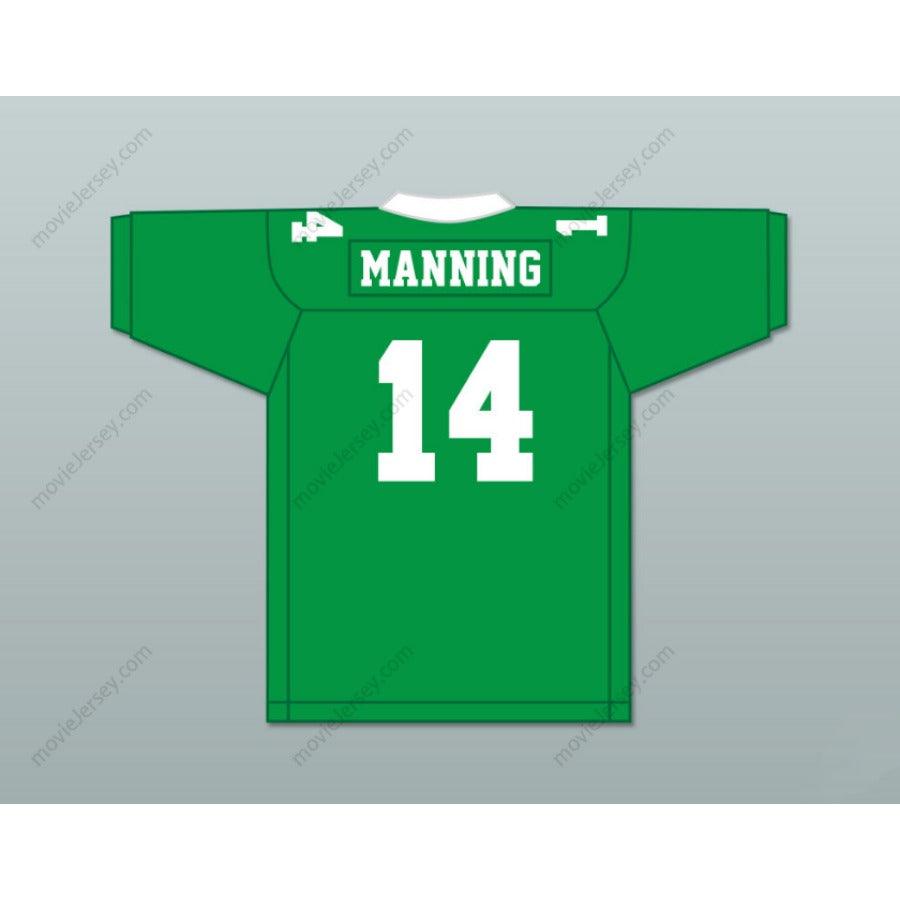 CUSTOM ELI MANNING 14 ISIDORE NEWMAN HIGH SCHOOL WHITE FOOTBALL JERSEY VERSION Top Stitched S-6XL