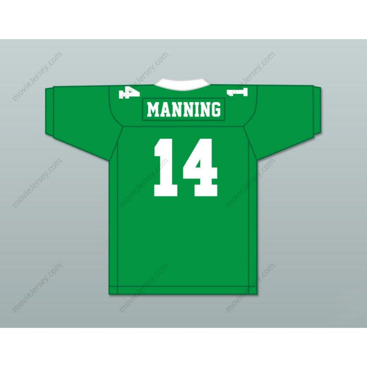 CUSTOM ELI MANNING 14 ISIDORE NEWMAN HIGH SCHOOL WHITE FOOTBALL JERSEY VERSION Top Stitched S-6XL