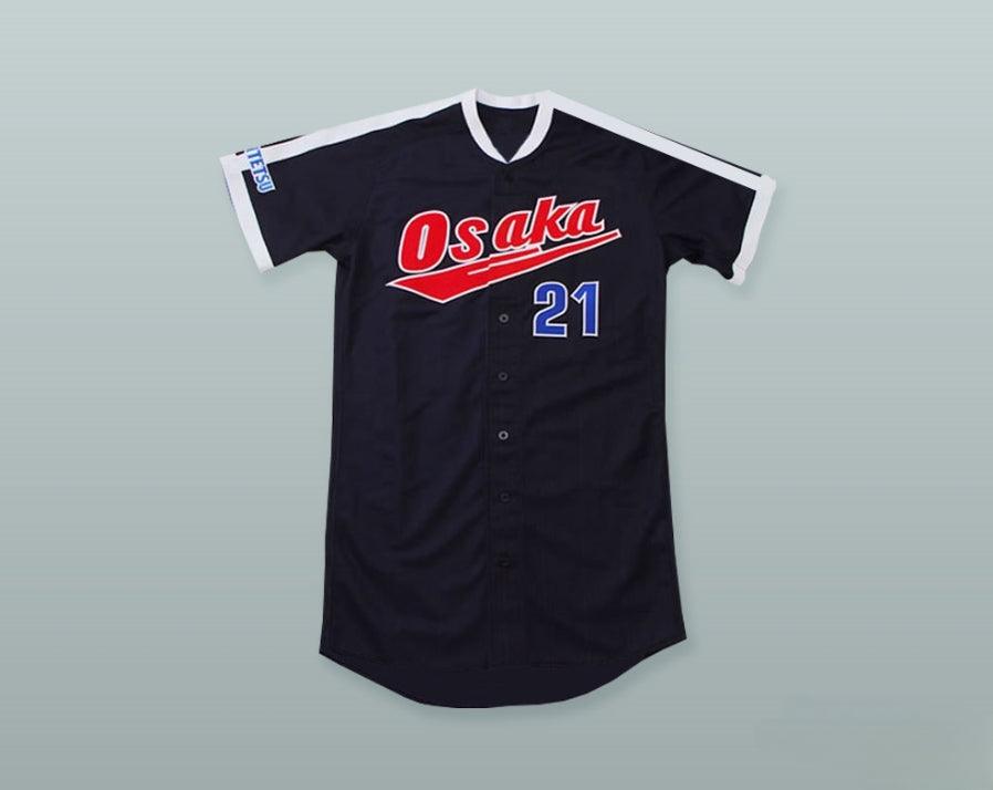 Custom Any Name Number YUKI NISHI 21 KINTETSU BUFFALOES OF OSAKA BASEBALL JERSEY Top Stitched S-6XL