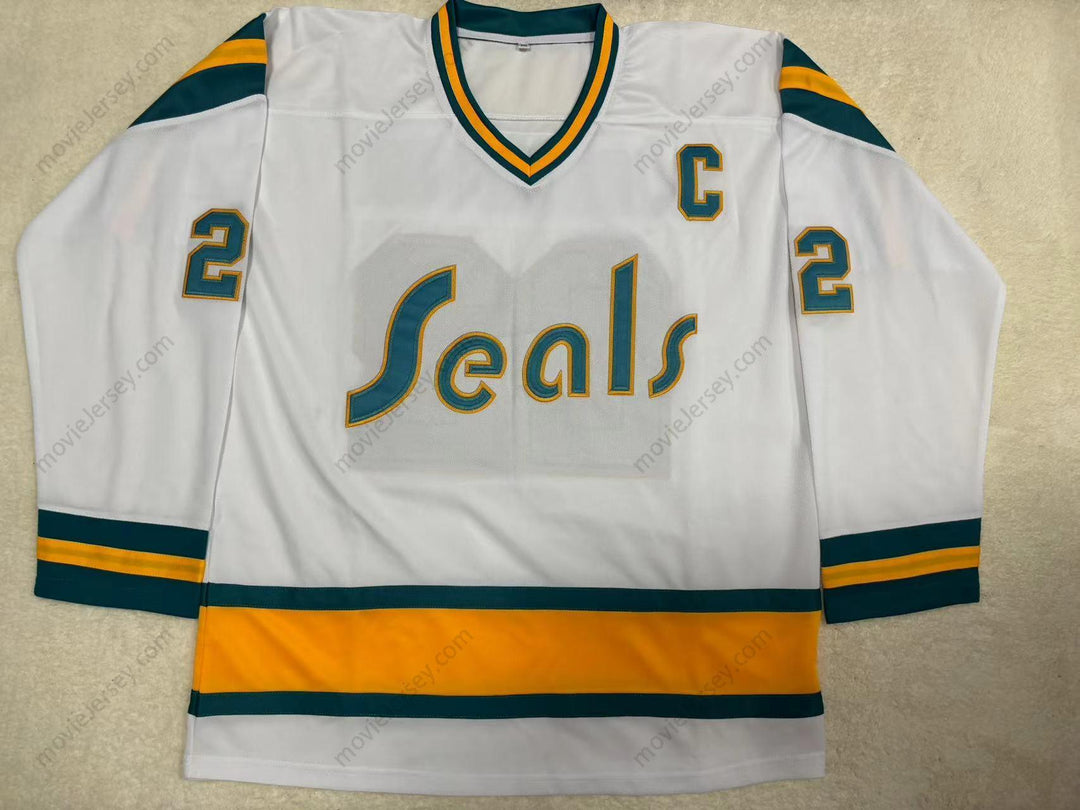 Custom Any Name Number JOEY JOHNSTON CALIFORNIA GOLDEN SEALS HOCKEY JERSEY Stitched Top Stitched S-6XL