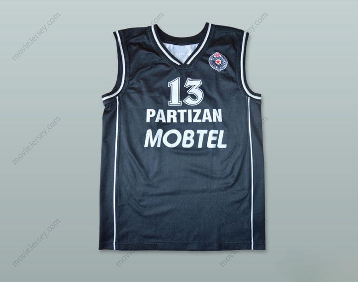 CUSTOM ANY Name Number MILOS VUJANIC 13 KK PARTIZAN BELGRADE BASKETBALL JERSEY Top Stitched S-6XL