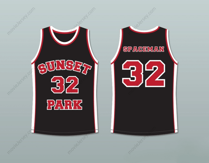 CUSTOM ANY Name Number TERRENCE HOWARD SPACEMAN 32 SUNSET PARK BLACK BASKETBALL JERSEY Top Stitched S-6XL