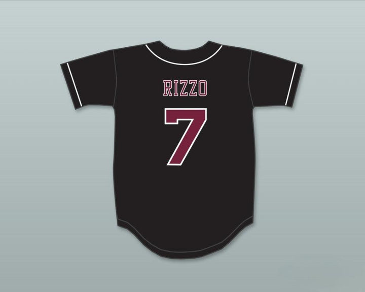 Custom Any Name Number ANTHONY RIZZO 7 STONEMAN DOUGLAS HIGH SCHOOL  BLACK BASEBALL JERSEY 2 Top Stitched S-6XL