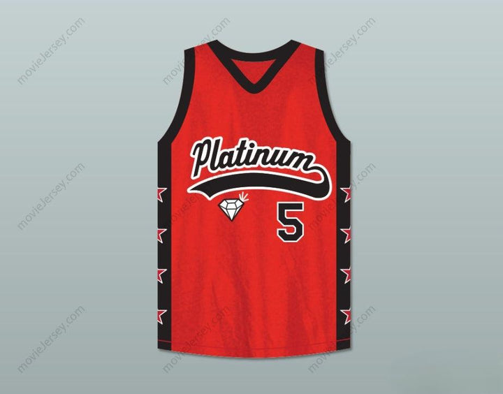 CUSTOM ANY Name Number FIGHT BACK 5 PLATINUM JEWELZ BASKETBALL JERSEY CROSSOVER Top Stitched S-6XL